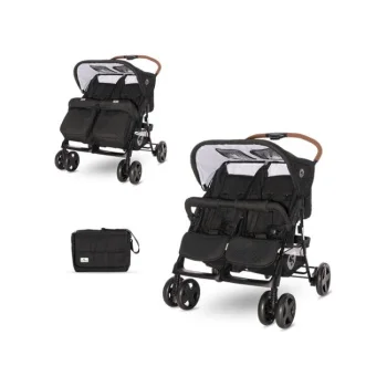 Lorelli kolica za blizance Twin steel black (2021) + torba Lorelli kolica za blizance Twin steel black (2021) + torba